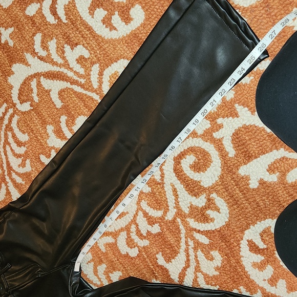 MOTHER -The Insider Ankle Faux Leather Jeans. size 25 - Picture 12 of 15